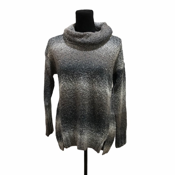 Style & Co. Ombré Boucle Sweater Grey Combo XS - Picture 2 of 6
